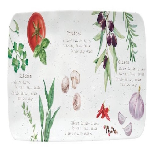Fuente alargada de Porcelana Home & Kitchen