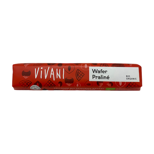 Barrita de chocolate Wafer Praline Bio