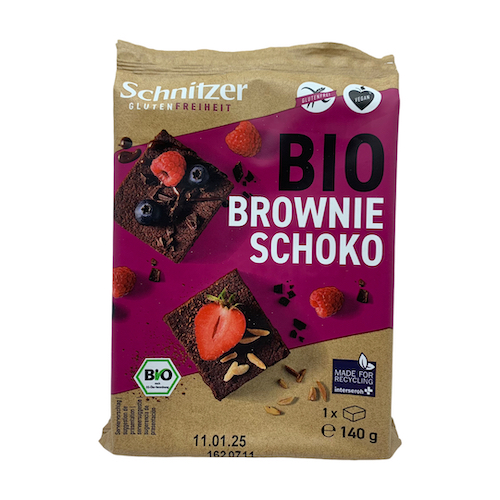 Brownie de Chocolate Negro Bio