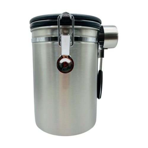 Lata para guardar Café + Cuchara de Acero Inoxidable