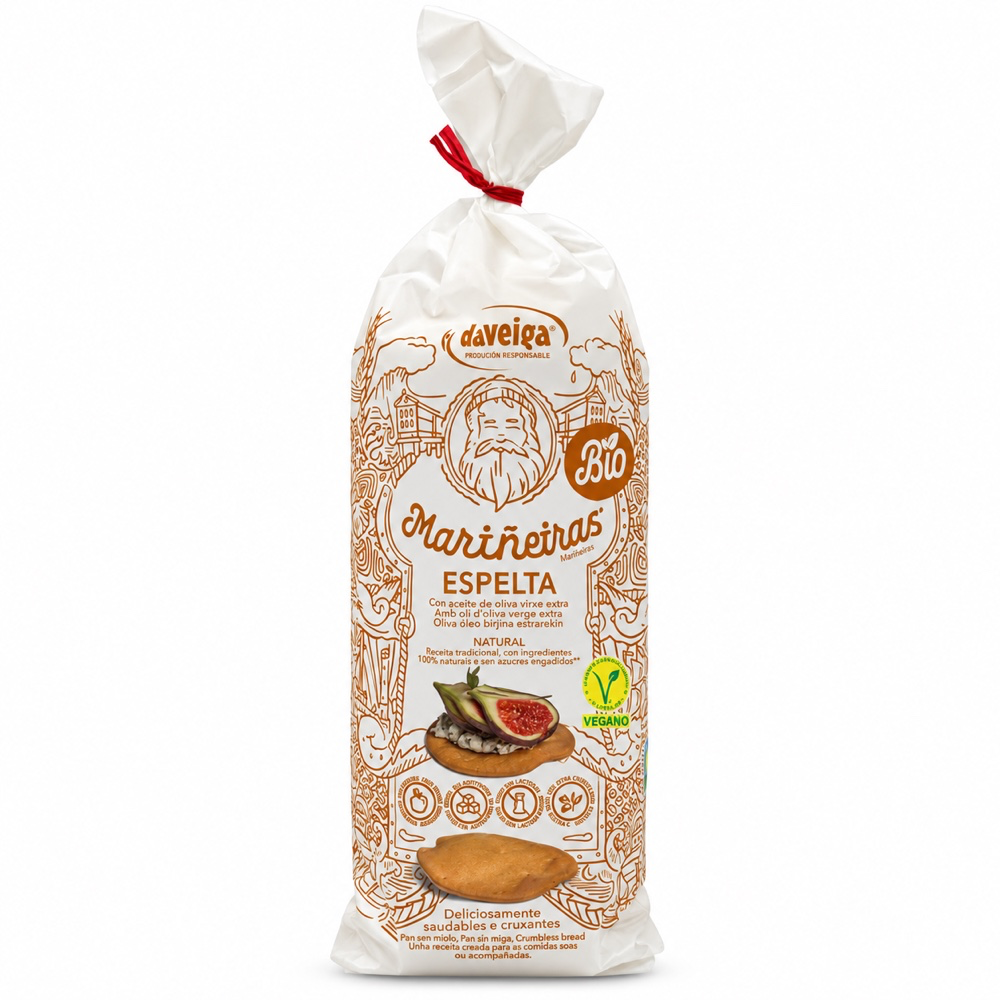 Mini Tostadas Mariñeras de Espelta Bio