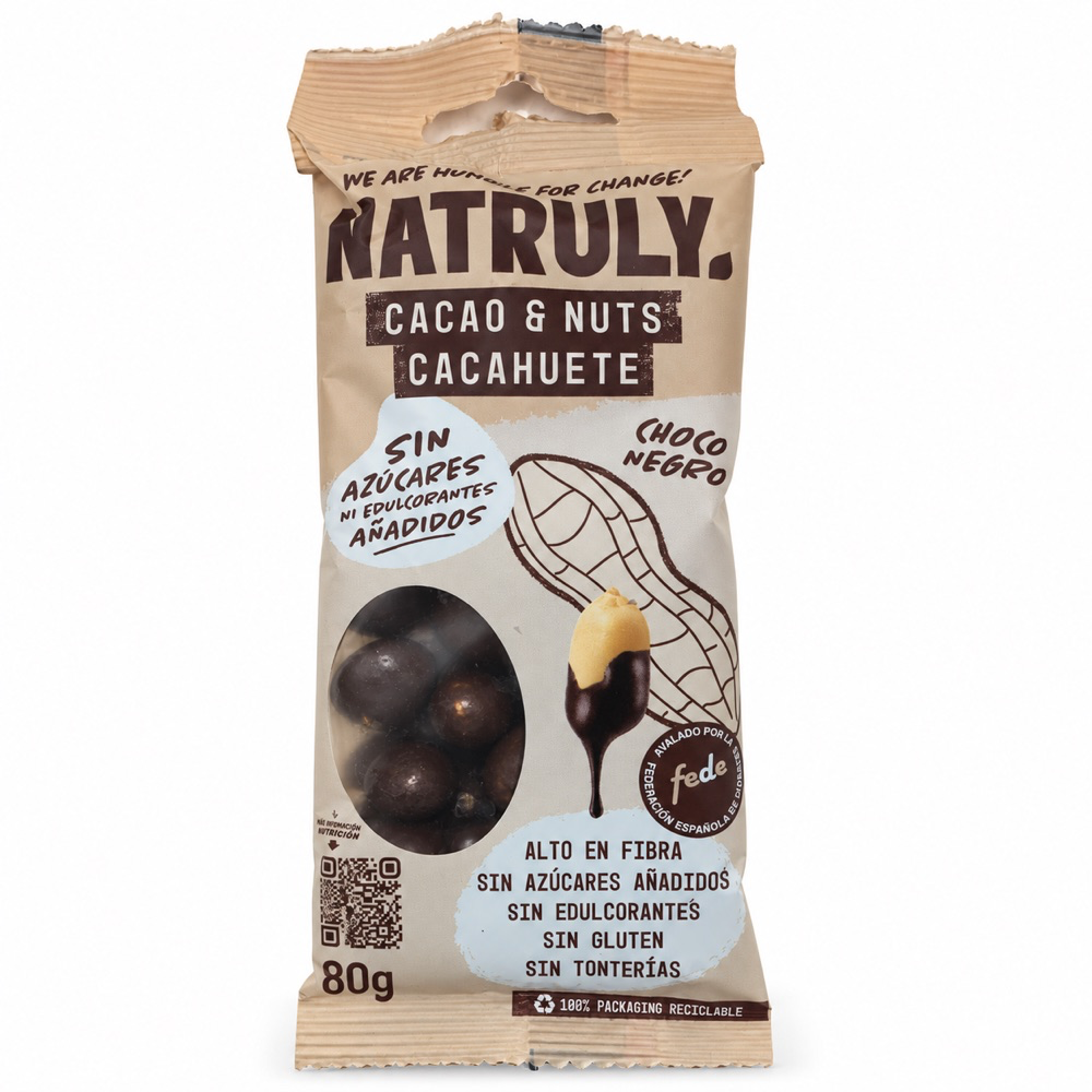 Cacahuetes recubiertos de Chocolate Negro
