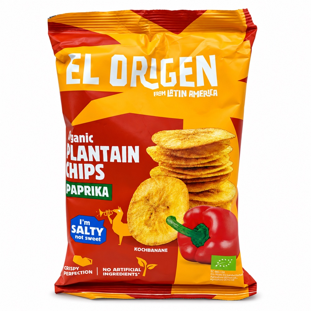 Chips de Platano verde con Paprika Bio