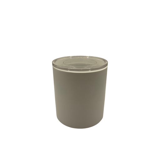 Bol Alto de cerámica Gris con tapa