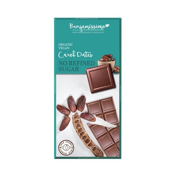 Chocolate Leche 32% con Algarroba y Dátil Bio