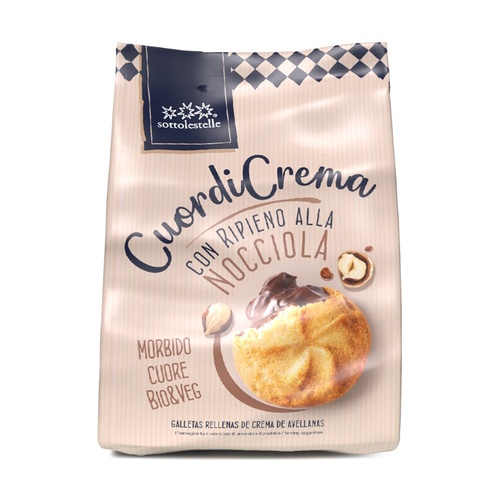 Galletas Rellenas de Crema de Avellanas Bio