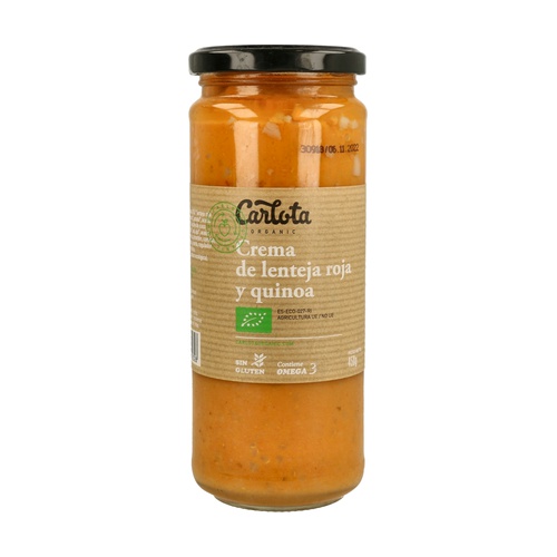 Crema de Lenteja Roja y Quinoa Bio