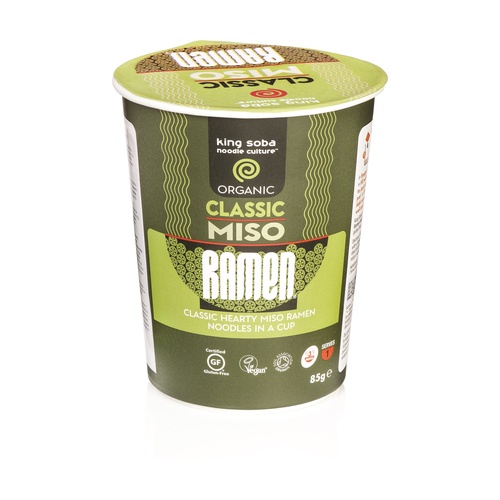 Vaso Ramen Miso Sopa Instantánea Bio