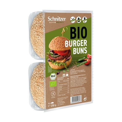 Pan de Hamburguesa de Maíz y Arroz Bio