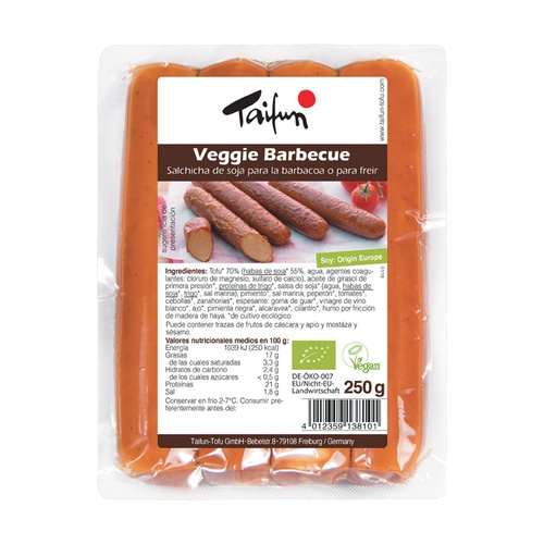 Salchichas de Tofu Barbacoa Bio