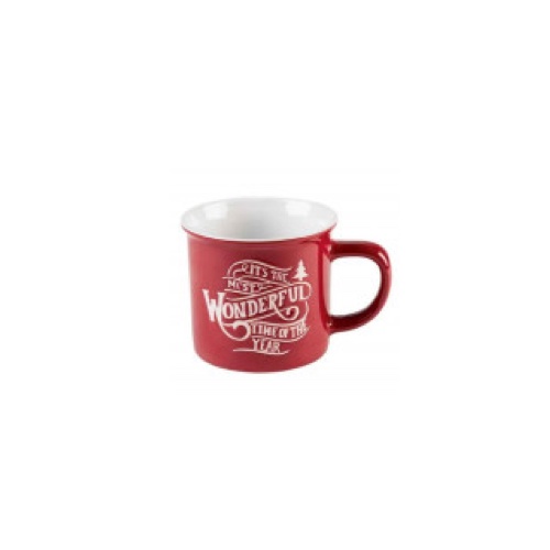 [3374] Taza Mug de Navidad - Vintage Winter Roja