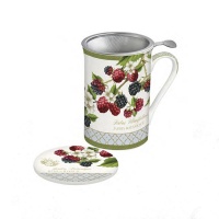 [3340] Taza Infusión + Filtro - Frutos Bosque