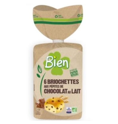 [3290] Brioche Pepitas Chocolate Bio (6 unidades)