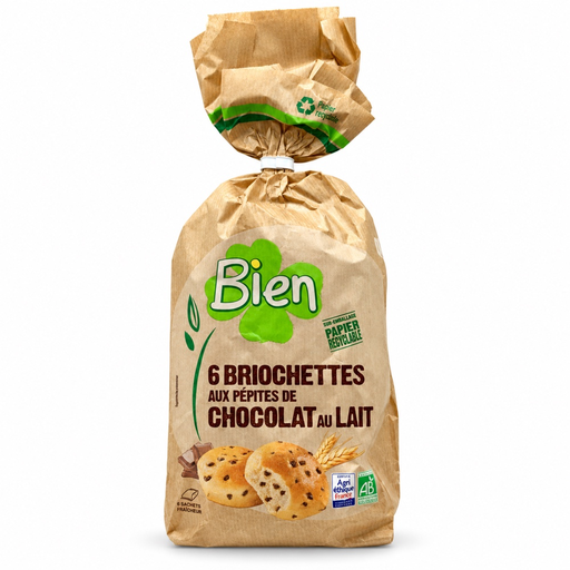 [3290] Brioche Pepitas Chocolate Bio (6 unidades)