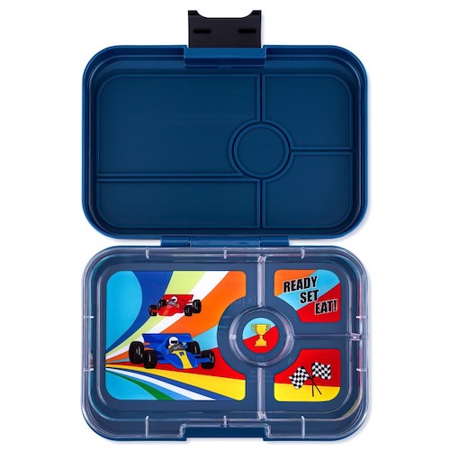 [3193] Tartera Coches Azul - Yumbox Panino 4C