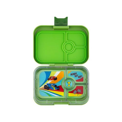 [3192] Tartera Coches Verde - Yumbox Panino 4C