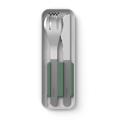 [3141] Cubiertos Acero Inoxidable Series 2 - Verde