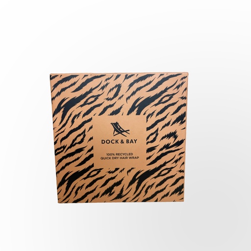 [3130] Toalla para Pelo Microfibra Dock & Bay - Tigre