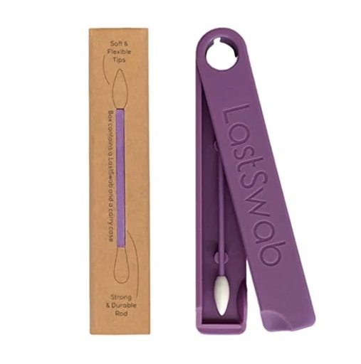 [3065] Bastoncillo maquillaje reutilizable + caja - Morado