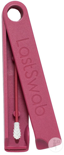 [3064] Bastoncillo maquillaje reutilizable + caja - Rosa