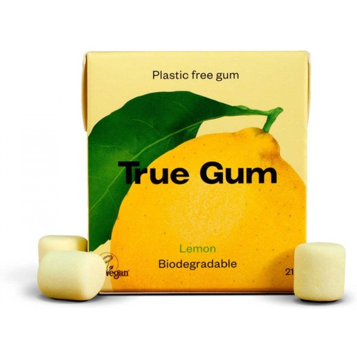 [3021] Chicles de Limón Sin Azúcar y Sin Plástico