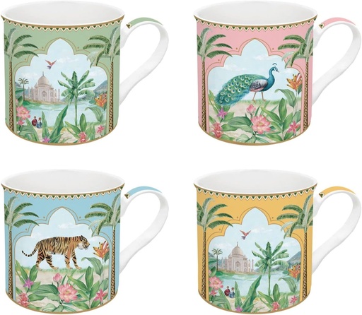 [2956] Taza Mug - Paradise -Juego de 4 tazas de 300 ml