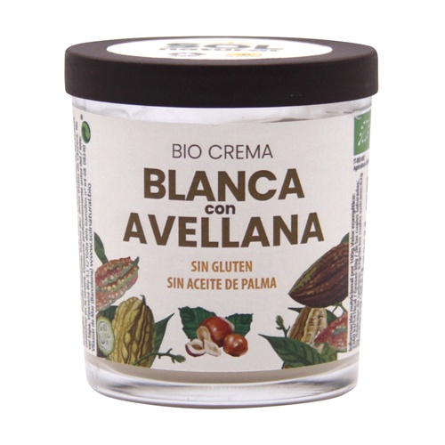 [2905] Crema de Cacao Blanca con Avellanas Bio