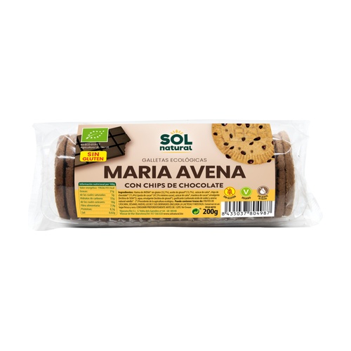 [2900] Galletas María de Avena con Chips de Chocolate Bio