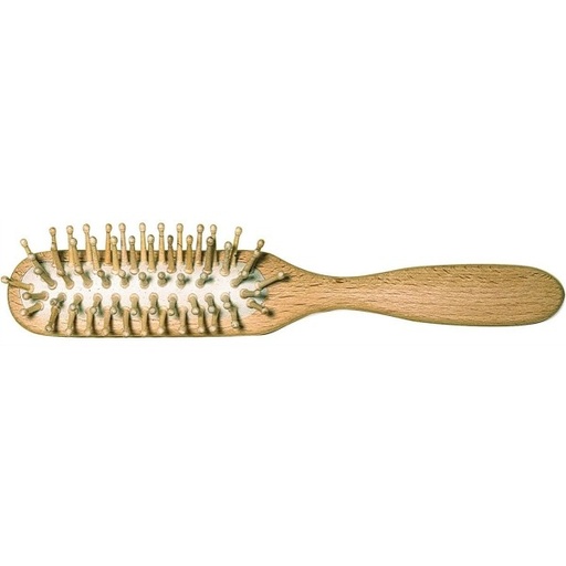 [2693] Cepillo para Cabellos Largos de Madera de Haya