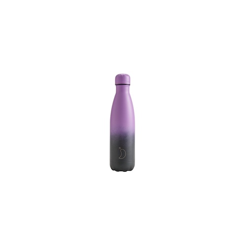 [4327] Botella Acero Inoxidable Chilly’s - Lila & Negro 500 ml