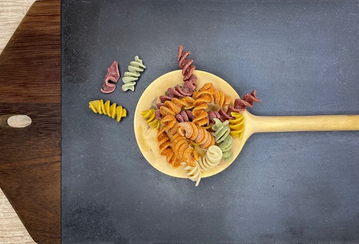 [2468] Fusilli Multicolor trigo duro Bio