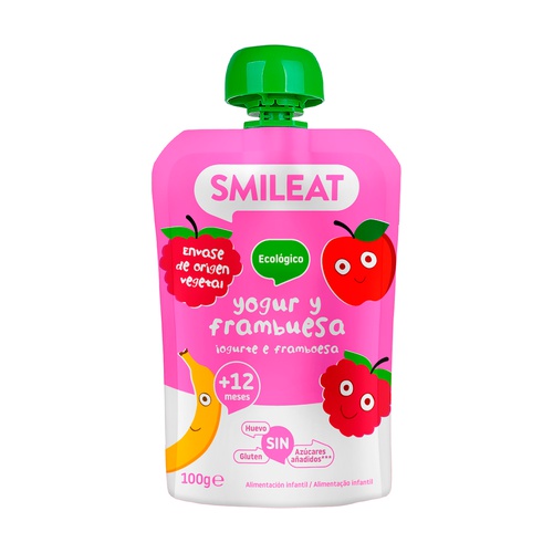 [2370] Pouch de Yogur y Frambuesa Bio 12m+