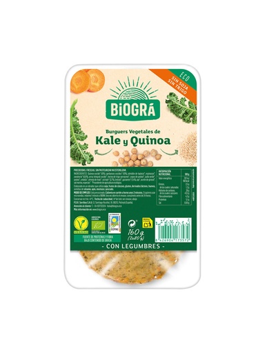 [1977] Hamburguesa de Kale y 3 Quinoas Bio