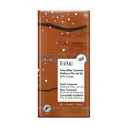 [1855] Chocolate con leche 62% cacao con Caramelo y Flor de Sal Bio
