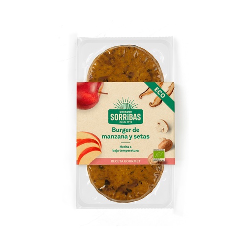 [1808] Hamburguesa de Manzana y Setas Bio