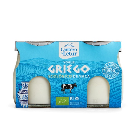 [1722] Yogur Griego de Vaca Natural Bio (2 unidades)