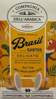 [1596] Café Brasil Corsini 10 cápsulas Compagnia dell'Arabica