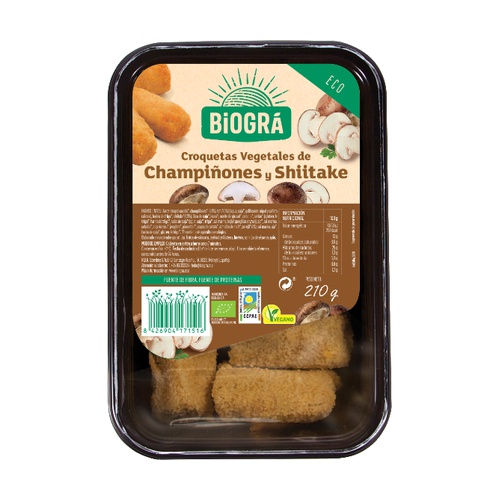 [1581] Croquetas veganas de Champiñones y Shiitake ECO