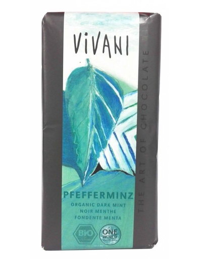 [1373] Chocolate negro 68% cacao Santo Domingo con menta Bio