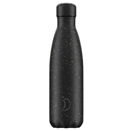[1288] Botella Chilly Moteada negra 500 ml