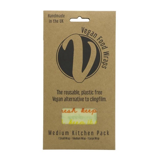 [1283] Envoltura de de cera de abeja (Pack Lunch) Medium- Letras