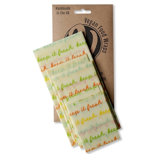 [1282] Envoltura de cera de abeja (Pack Lunch) Large- Letras