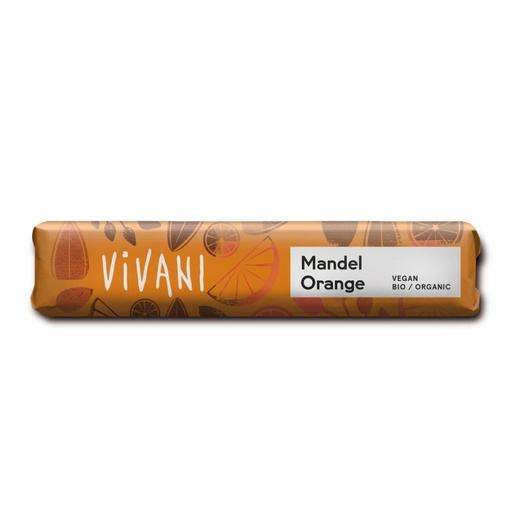 [1260] Barrita de Chocolate con Almendra y Naranja Bio