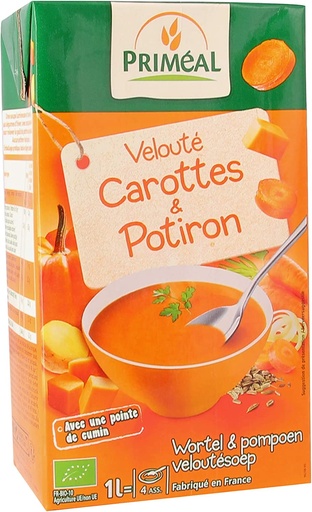 [1184] Crema de calabaza y zanahoria Bio