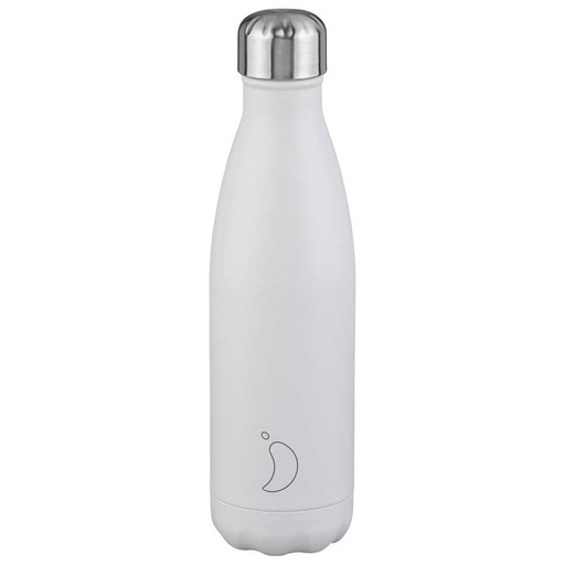 [1078] Botella Acero Inoxidable Chilly’s Blanco Mate 750ml