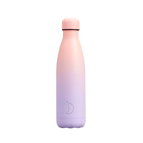 [4163] Botella Acero Inoxidable Chilly’s Lavanda Rosa Violeta 500ml