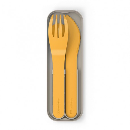 [833] Cubiertos Pocket Biodegradables Mostaza