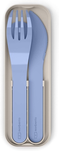 [830] Cubiertos Pocket Biodegradables Azul Infinity