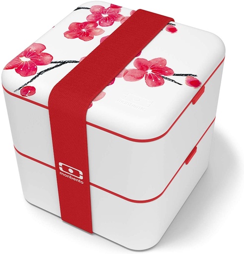 [805] Fiambrera Bento Cuadrada Blossom