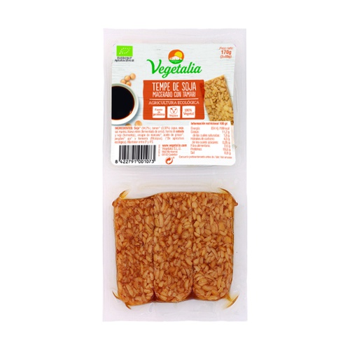 [614] Tempeh de garbanzos macerado con Tamari Bio (ENCARGO: 7 días antes)